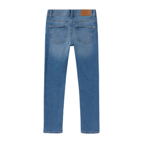 Name it KIDS slim fit jeans NMMSILAS medium blue denim Blauw Jongens Katoen 116