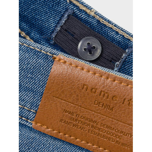 name it KIDS slim fit jeans NMMSILAS medium blue denim Blauw Jongens Katoen 122