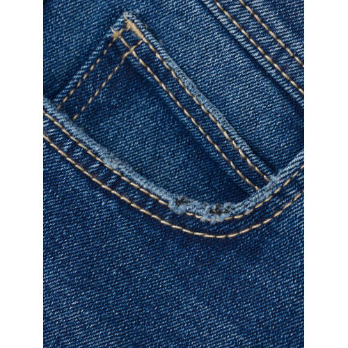 name it KIDS slim fit jeans NMMSILAS dark blue denim Blauw Jongens Katoen 116