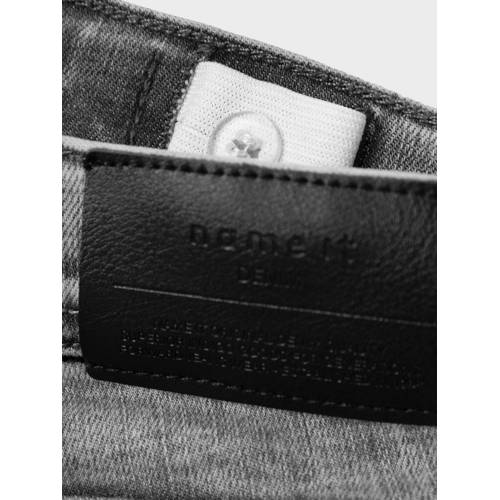 name it KIDS slim fit jeans NKMPETE light grey denim Grijs Jongens Stretchkatoen 92