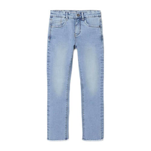 NAME IT KIDS skinny jeans NKFPOLLY light blue denim Blauw Meisjes Stretchdenim - 104