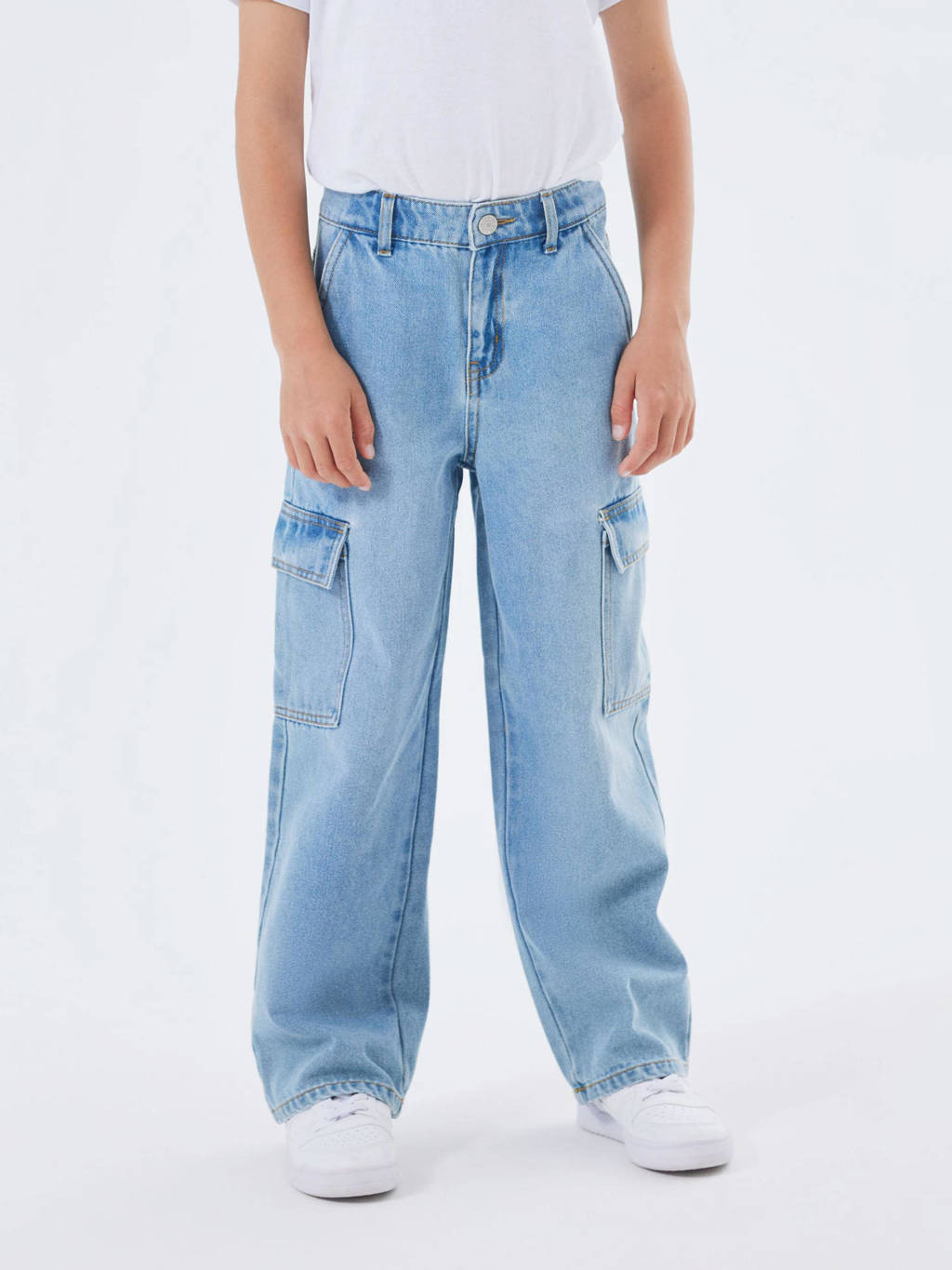 wide leg jeans NKFROSE light blue denim