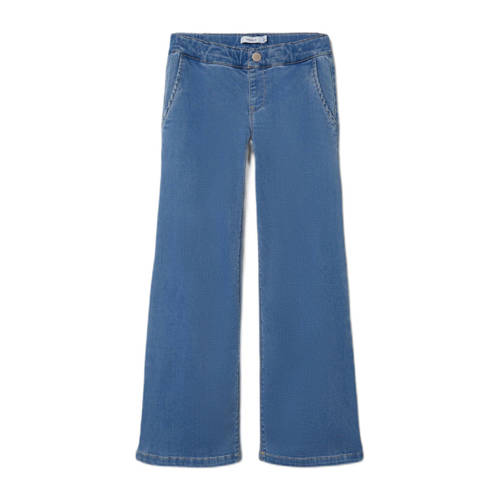 NAME IT KIDS flared jeans NKFSALLI light blue denim Blauw Meisjes Lyocell - 104
