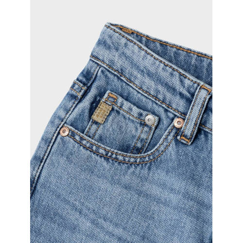 Name it KIDS straight fit jeans NKMRYAN medium blue denim Blauw Effen 122
