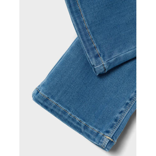 name it MINI straight fit jeans NMFSALLI light blue denim Blauw Meisjes Lyocell 80