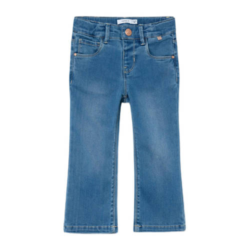 NAME IT MINI straight fit jeans NMFSALLI light blue denim Blauw Meisjes Lyocell