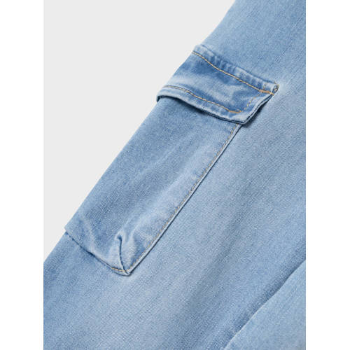 name it MINI loose fit jeans NMMBEN medium blue denim Blauw Effen 86