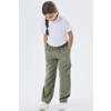 NAME IT KIDS loose fit cargobroek NKFBELLA zachtgroen