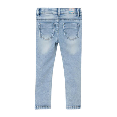 name it MINI skinny jeans NMFPOLLY light blue denim Blauw Meisjes Stretchkatoen 116