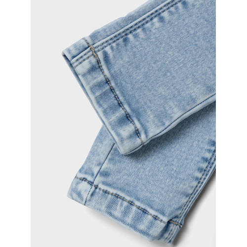 name it MINI skinny jeans NMFPOLLY light blue denim Blauw Meisjes Stretchkatoen 116