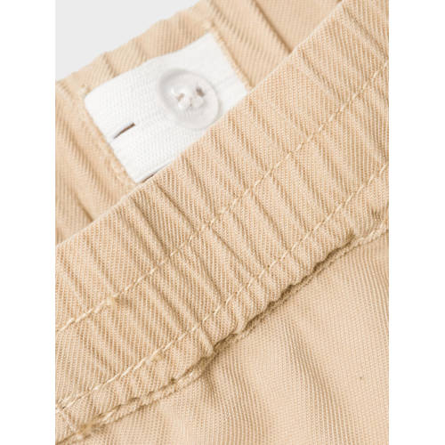 Name it MINI cargobroek NMFBELLA beige Meisjes Stretchkatoen Effen 104