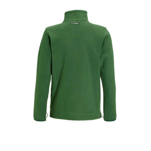 Vaude fleecevest Pulex Jacket II groen Outdoor vest Gerecycled polyester Opstaande kraag 134 140