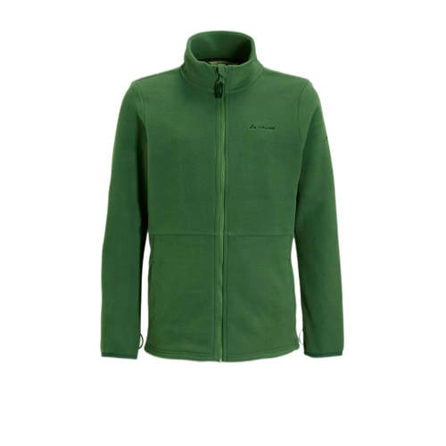 VAUDE fleecevest Pulex Jacket II groen Outdoor vest Jongens/Meisjes Gerecycled polyester Opstaande kraag