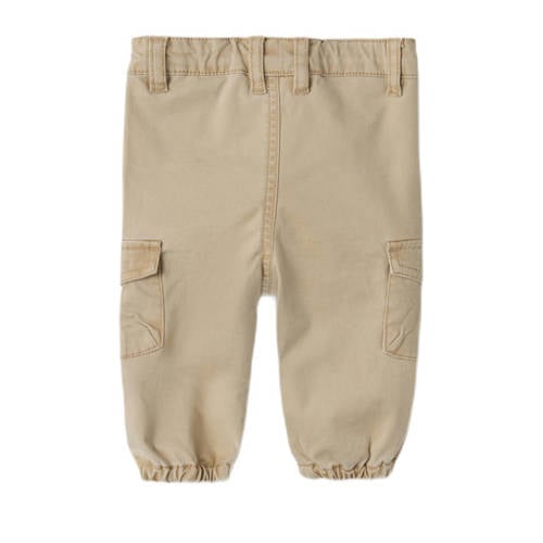 name it BABY cargobroek NBMBEN beige Jongens Katoen Effen 56