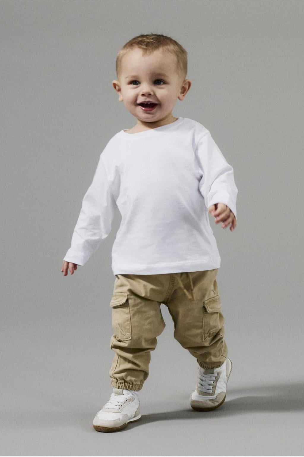 NAME IT BABY baby cargobroek NBMBEN beige