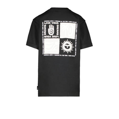 Cars T-shirt FESSER met backprint zwart Jongens Katoen Ronde hals Backprint 116