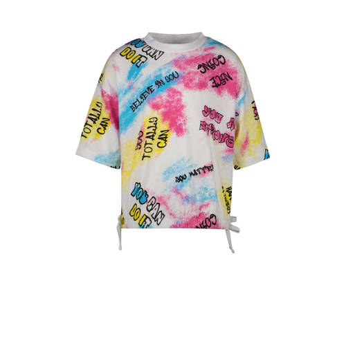 Cars T-shirt FINYA met all over print wit/multicolor Meisjes Katoen Ronde hals - 116