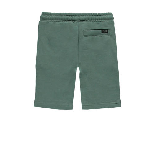 Cars sweatshort FYNANO mosgroen perzik Korte broek Effen 116