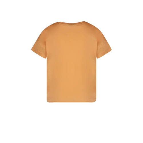 Cars T-shirt MADISON met printopdruk perzik Oranje Meisjes Katoen Ronde hals 116