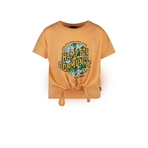 Cars T-shirt MADISON met printopdruk perzik Oranje Meisjes Katoen Ronde hals - 116