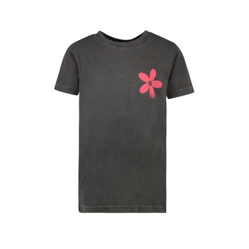 Cars T-shirt CARRO met backprint zwart/roze Meisjes Katoen Ronde hals Backprint
