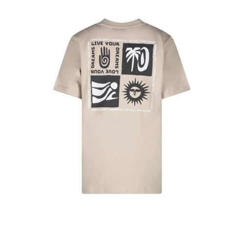 Cars T-shirt FESSER met backprint zand Beige Jongens Katoen Ronde hals 116