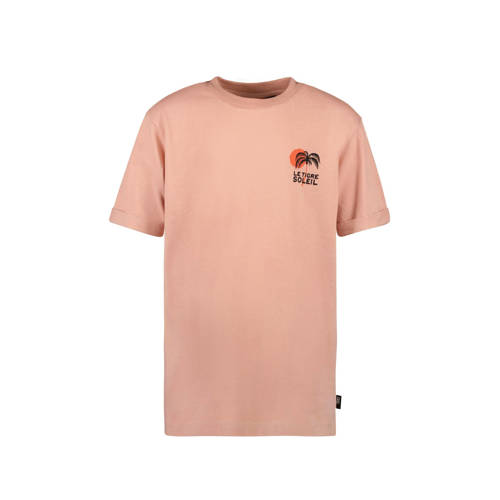 Cars T-shirt DRAYCO met backprint perzik Oranje Jongens Katoen Ronde hals