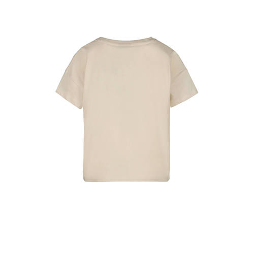 Cars T-shirt MADISON met printopdruk ecru Meisjes Katoen Ronde hals Printopdruk 116