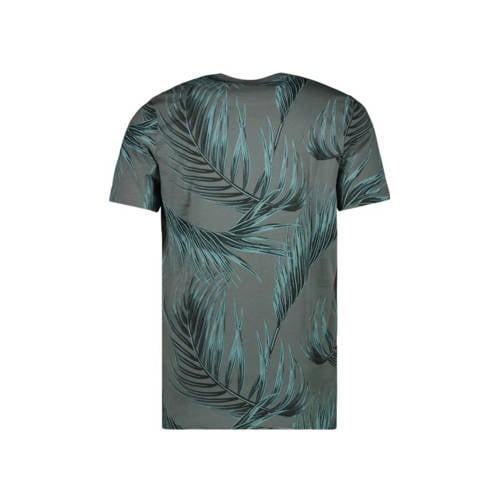 Cars T-shirt TORRO met bladprint mosgroen Jongens Katoen Ronde hals Blad 116
