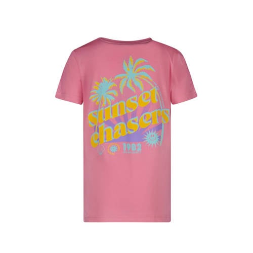 Cars T-shirt KYI met backprint lichtroze Meisjes Katoen Ronde hals Backprint 116