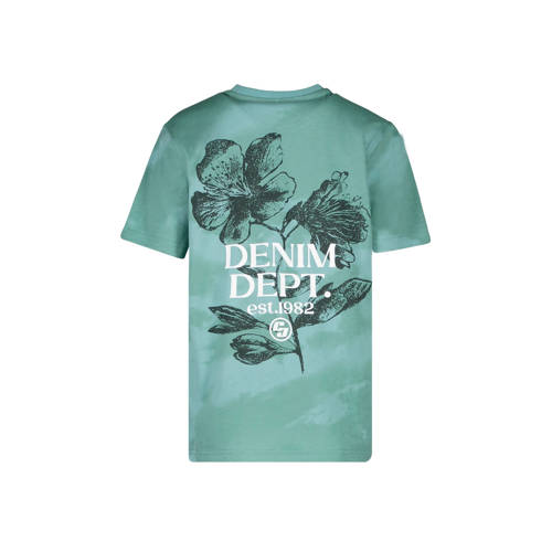 Cars T-shirt DEXEM met backprint turquoise Blauw Jongens Katoen Ronde hals 128