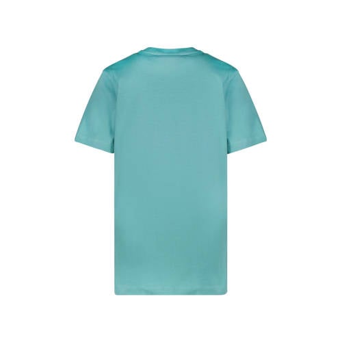 Cars T-shirt SONO met tekst turquoise Blauw Jongens Katoen Ronde hals Tekst 116