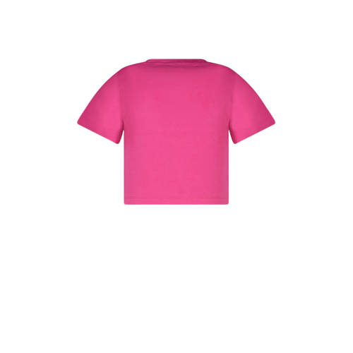 Cars T-shirt JOSYA fuchsia Top Roze Meisjes Katoen Ronde hals Effen 116