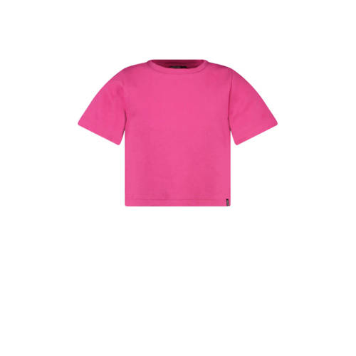 Cars T-shirt JOSYA fuchsia Top Roze Meisjes Katoen Ronde hals Effen
