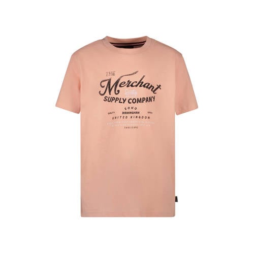 Cars T-shirt STEWY met printopdruk perzik Oranje Jongens Katoen Ronde hals
