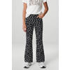 Cars flared broek ILVA FLAIR met paisleyprint zwart/wit