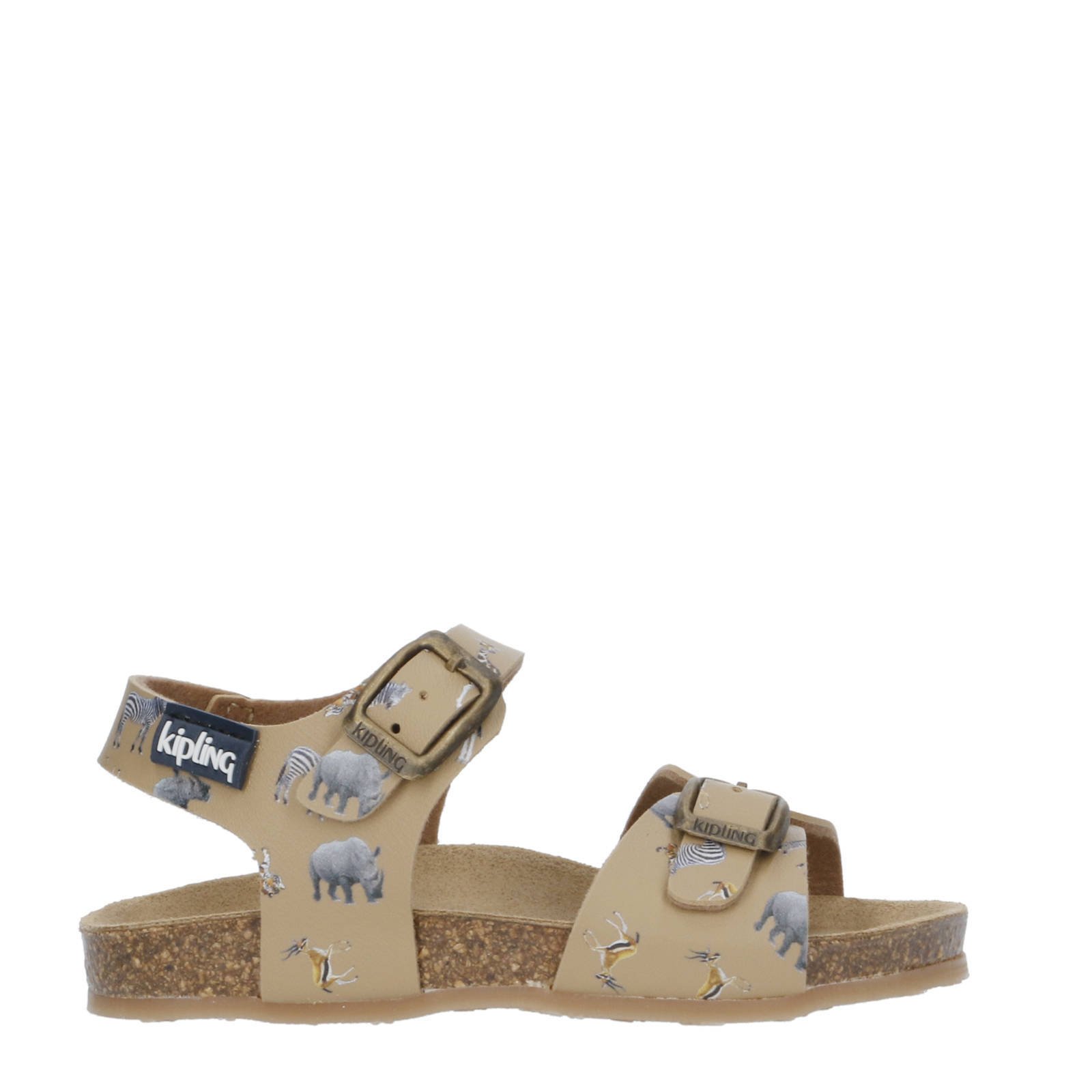 Kipling Safari 1 sandalen taupe kleertjes