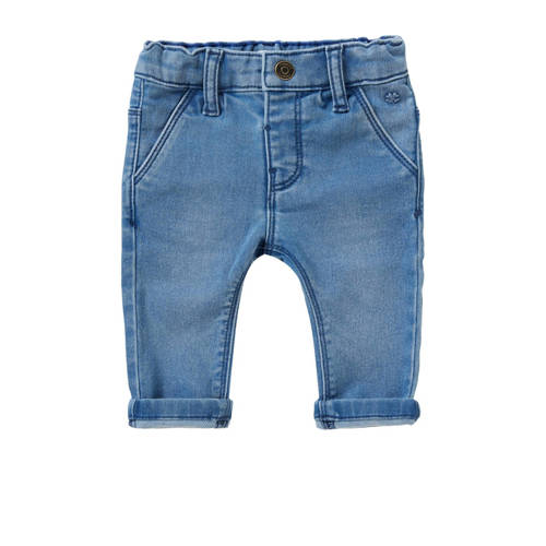 Noppies baby regular fit jeans medium blue denim Blauw Effen