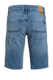 thumbnail: Medium blue denim jongens Cars short van denim met regular waist, rits- en knoopsluiting en effen