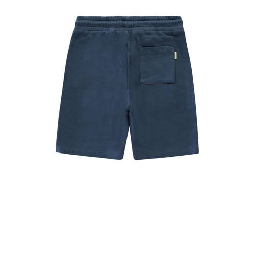 Cars sweatshort GRUSS navy neon geel Korte broek Blauw Effen 116