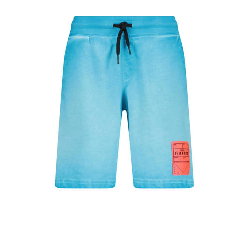 Vingino sweatshort Rados met printopdruk aquablauw/oranje Korte broek Jongens Katoen