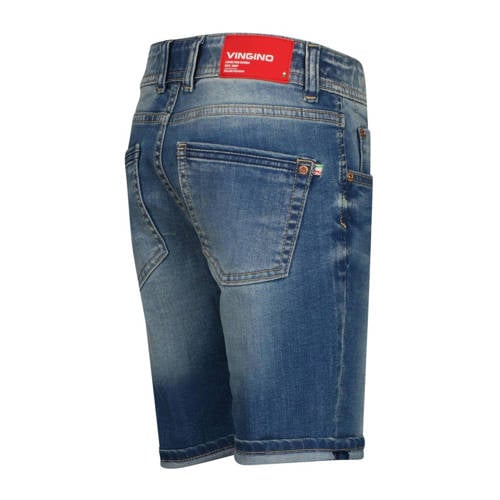 VINGINO denim short Curzio mid blue wash Korte broek Blauw Jongens Stretchdenim 128