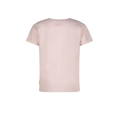VINGINO T-shirt Hafsa met printopdruk lichtroze Meisjes Stretchkatoen Ronde hals 128