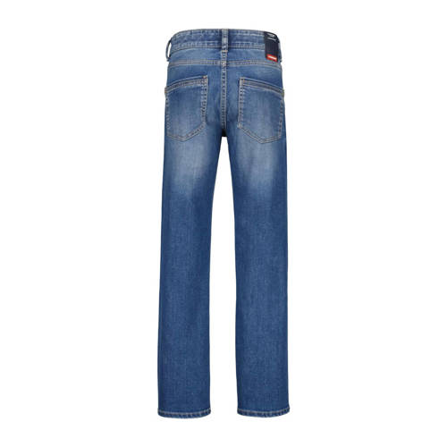 VINGINO regular fit jeans Bruno mid blue wash Blauw Jongens Stretchdenim 128