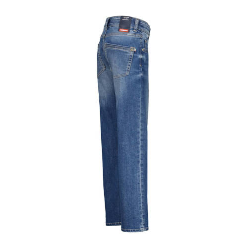 VINGINO regular fit jeans Bruno mid blue wash Blauw Jongens Stretchdenim 128