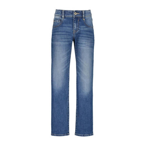 Vingino regular fit jeans Bruno mid blue wash Blauw Jongens Stretchdenim
