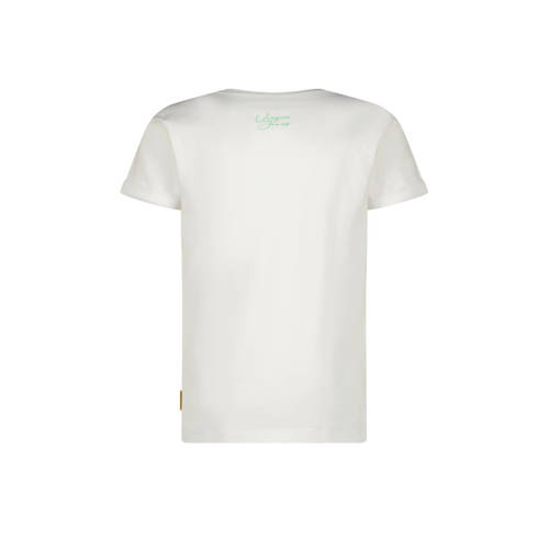 VINGINO T-shirt Hafsa met printopdruk wit Meisjes Stretchkatoen Ronde hals 128