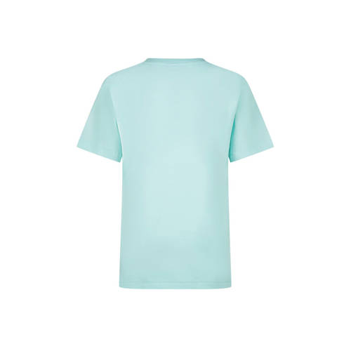 VINGINO T-shirt Hefso met logo licht aquablauw Jongens Katoen Ronde hals 128