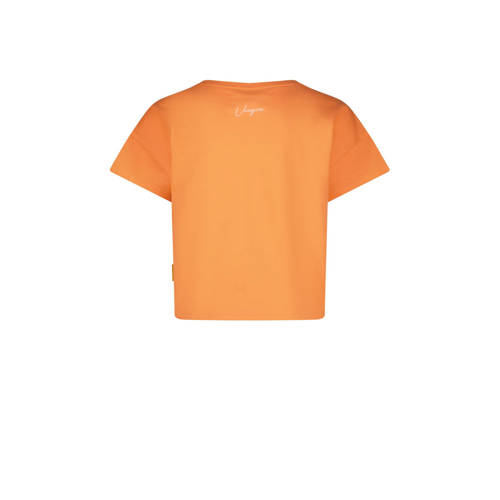 VINGINO T-shirt Hilla met tekst oranje Meisjes Katoen Ronde hals Tekst 128