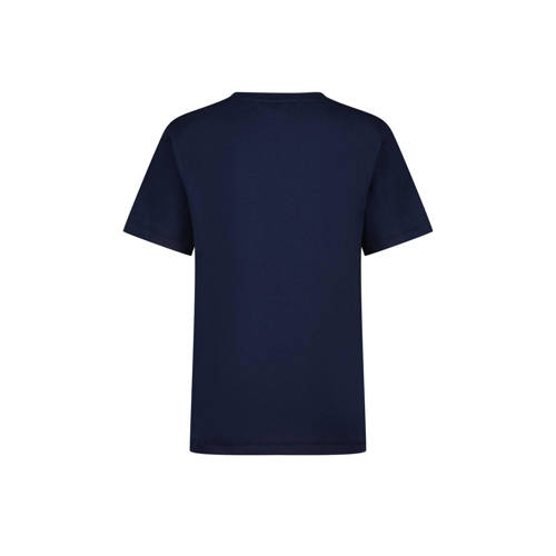 VINGINO T-shirt Hefso met logo donkerblauw Jongens Katoen Ronde hals Logo 128